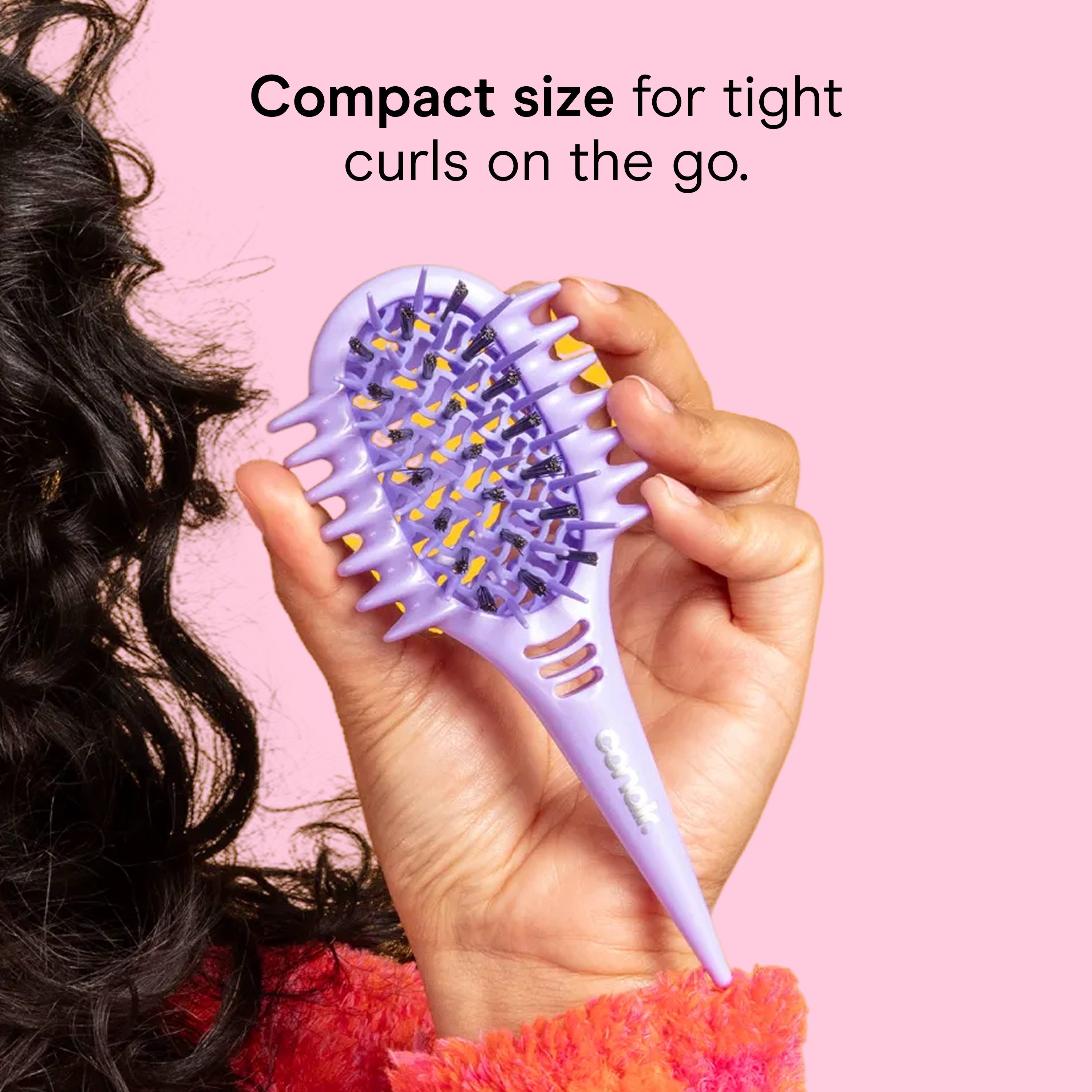 Conair Curl Define brush frame highlighting its compact size