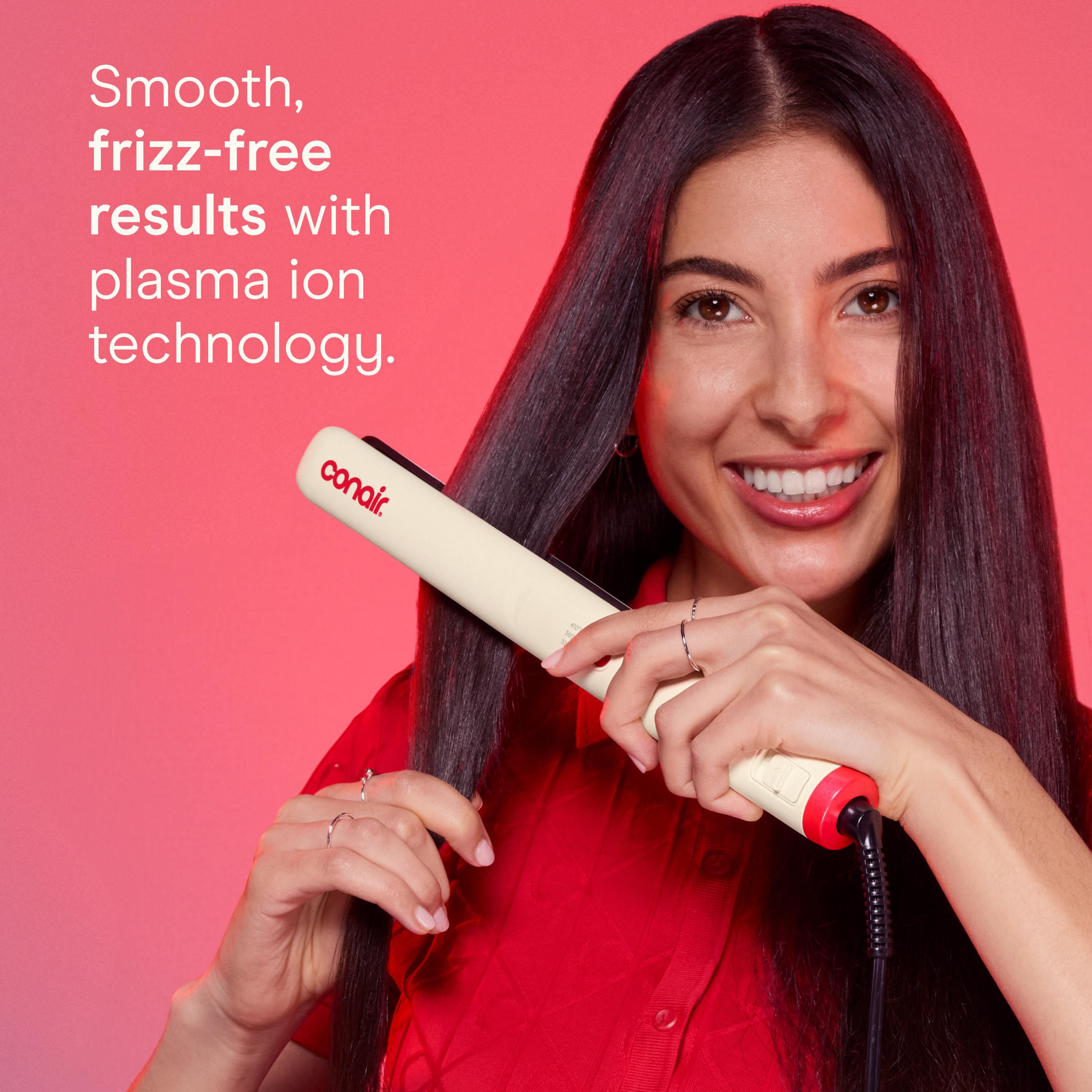 Conair flat iron 'frizz-free plasma ion' lifestyle frame