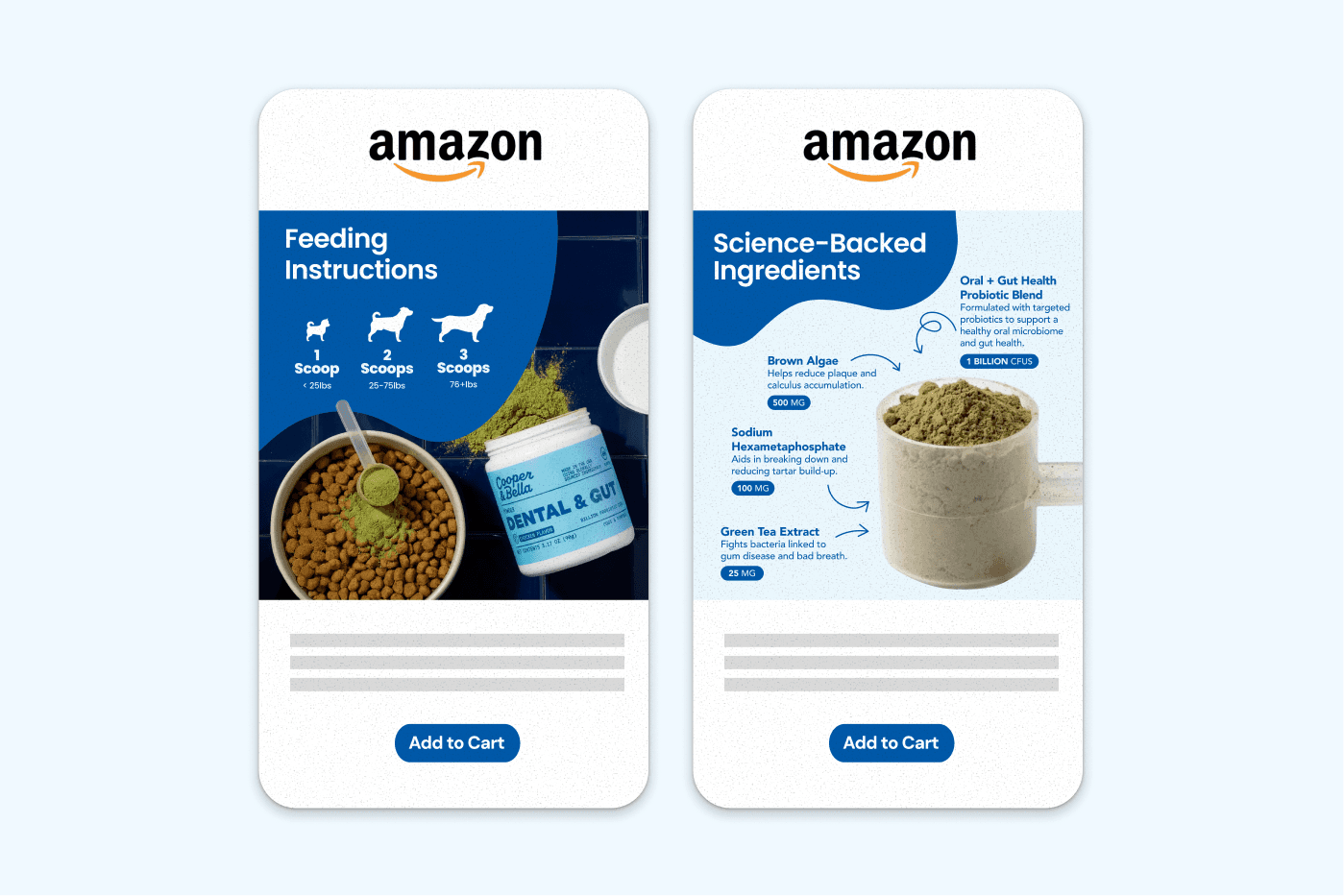 Cooper & Bella feeding and ingredient modules