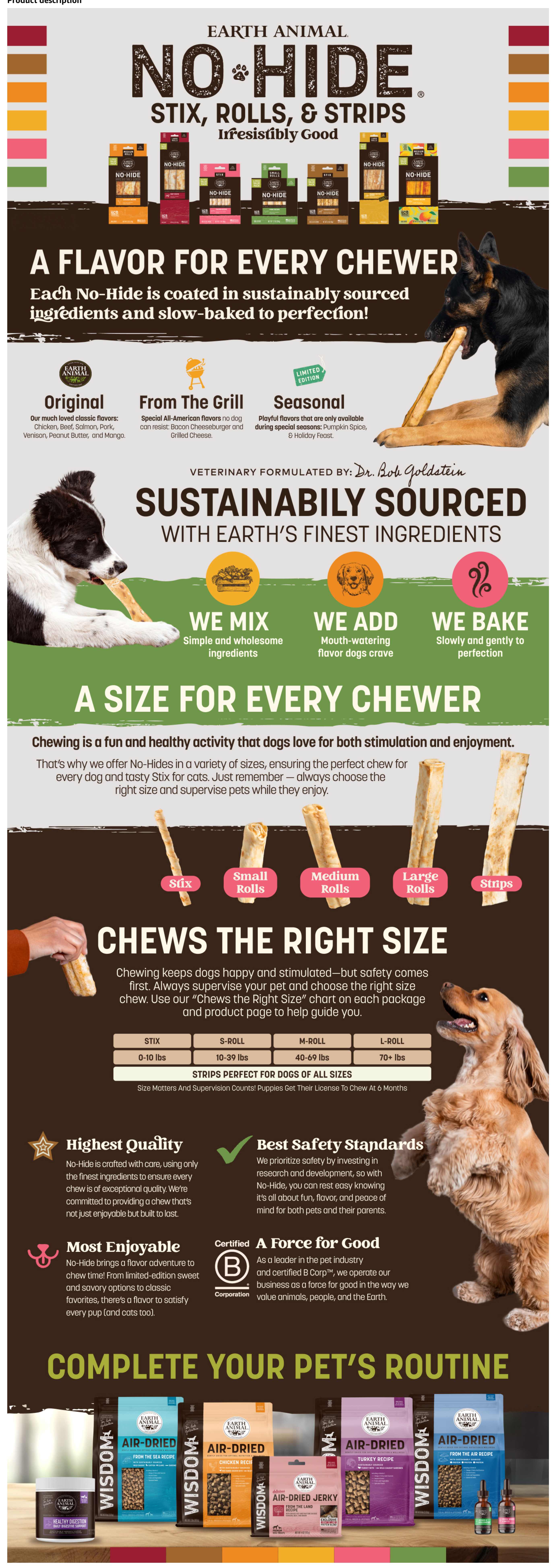 Earth Animal No-Hide full A+ content layout