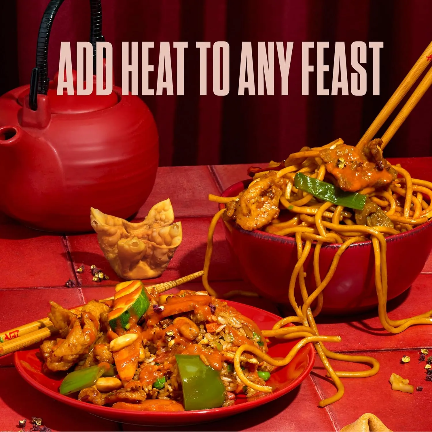 Heartbeat 'Add Heat to Your Feast' appetite-driving lifestyle shot