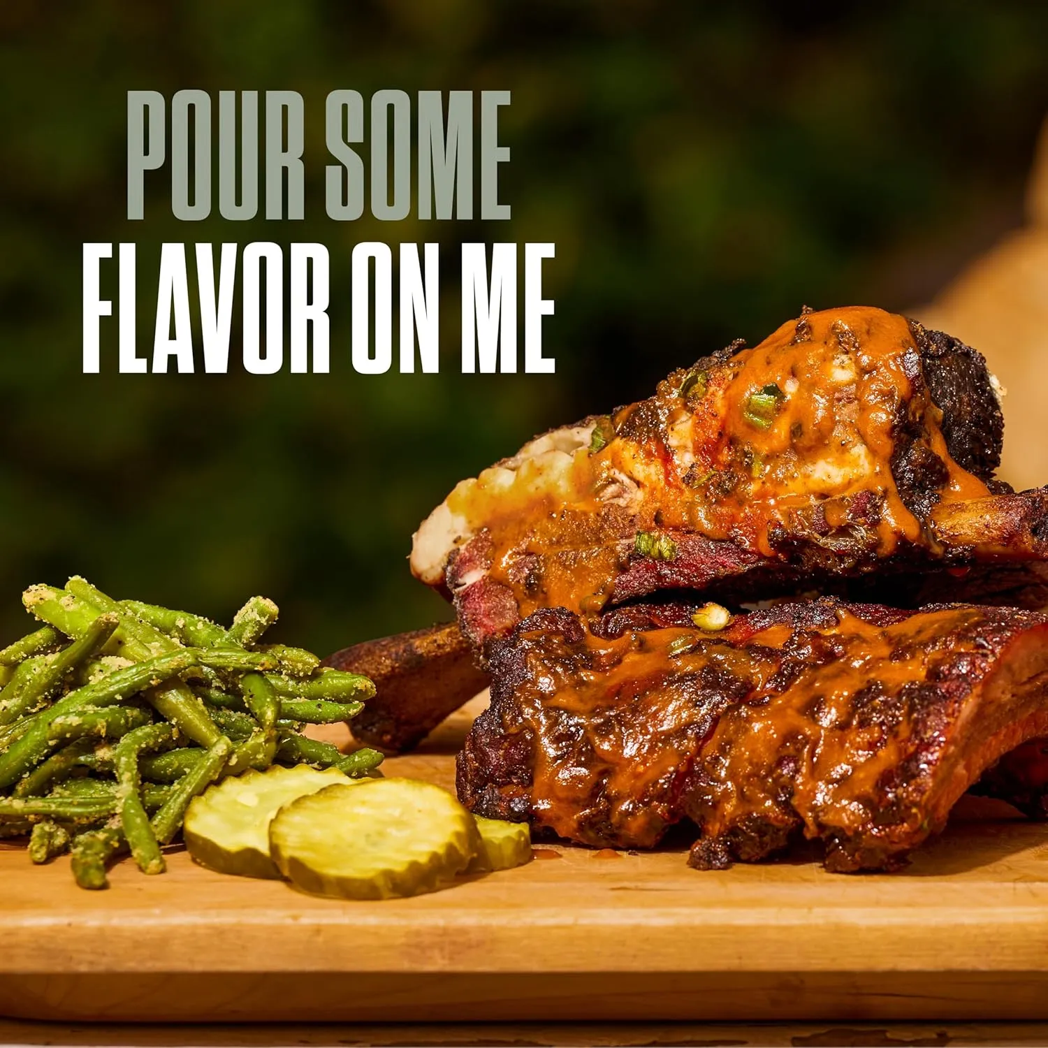 Heartbeat Camp Sauce pour shot with flavor callouts