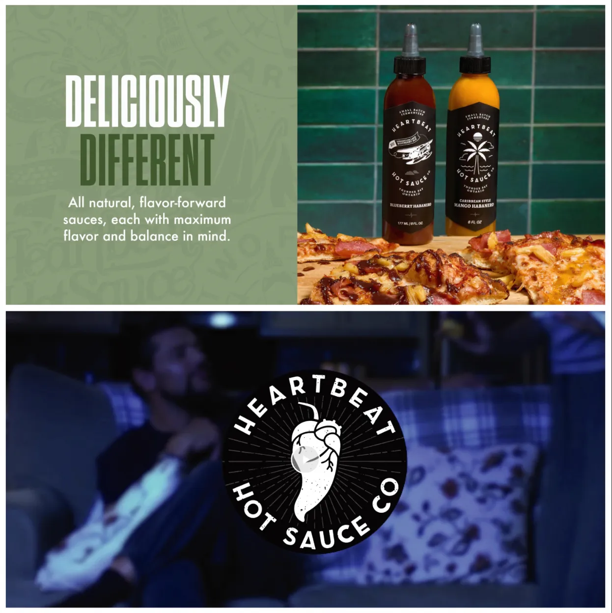 Heartbeat 'Deliciously Different' brand module