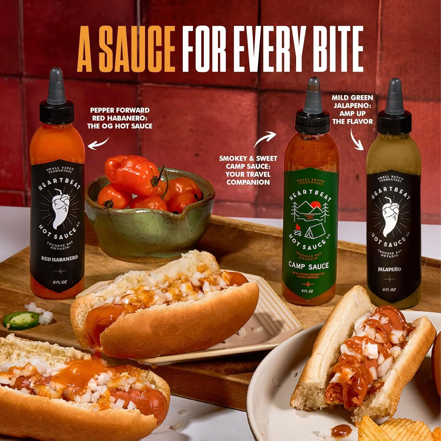 Heartbeat 'A Sauce for Every Bite' storefront module