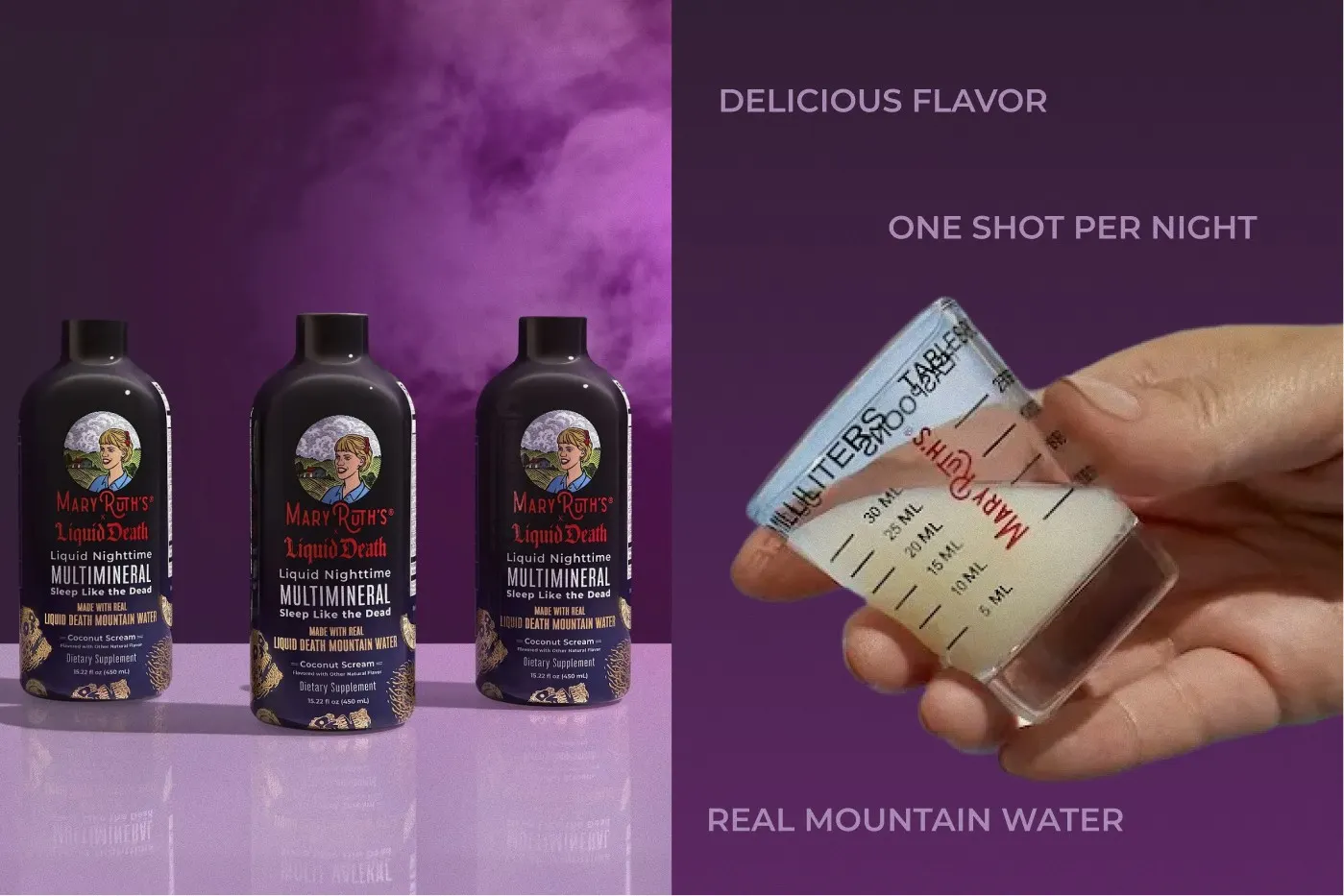 MaryRuth’s product and ingredient pairing frame