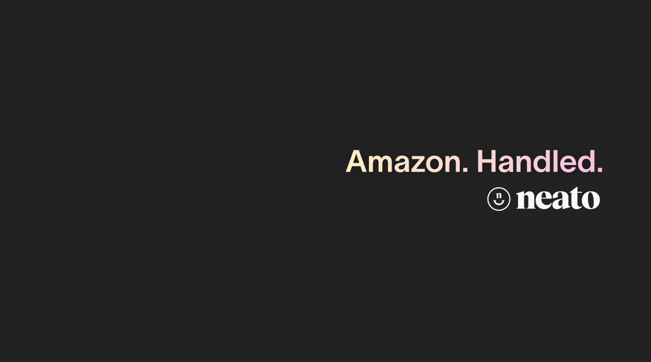 Neato 'Amazon. Handled.' campaign lockup