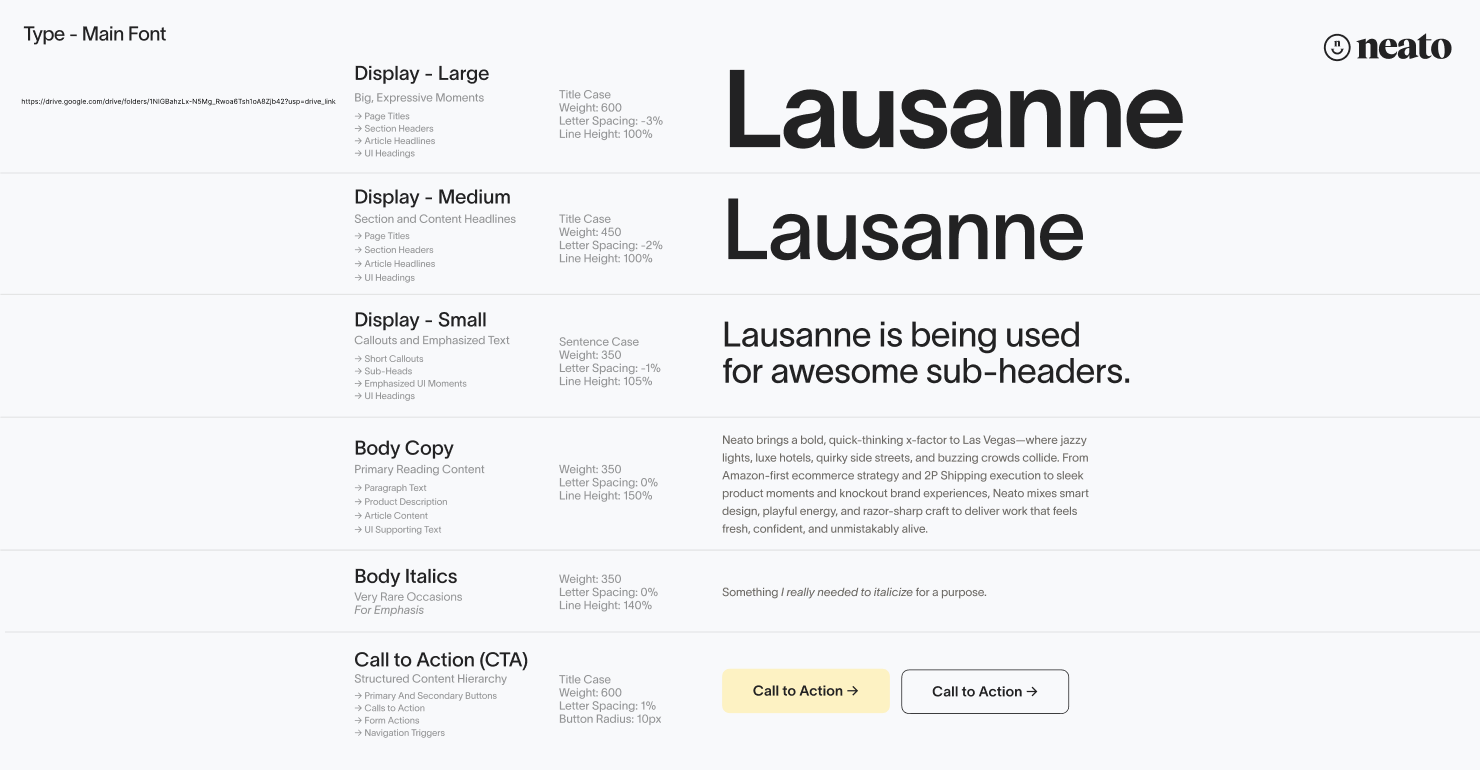 Neato Lausanne type system board