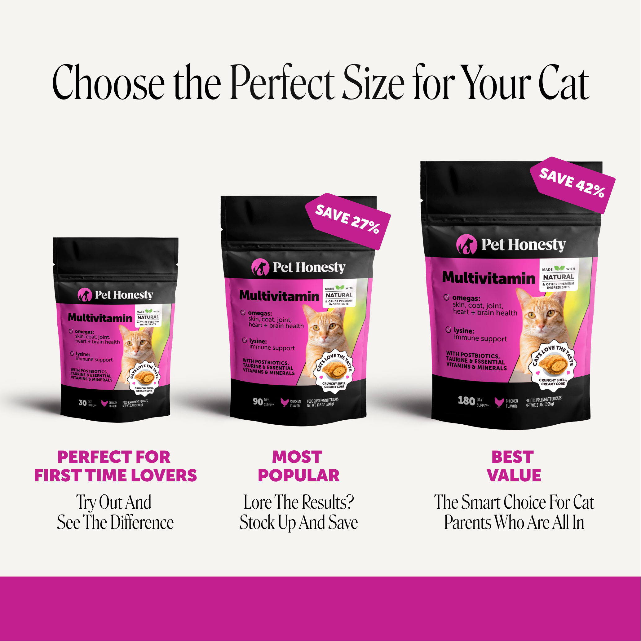 Pet Honesty size-upsize offer frame