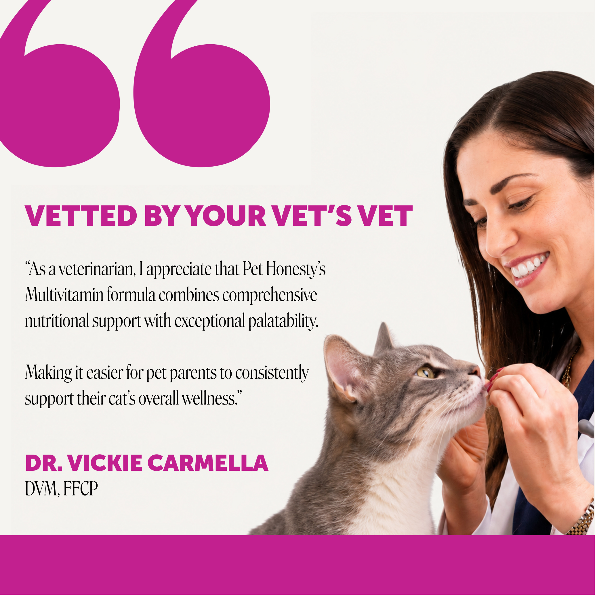 Pet Honesty vet-backed trust frame